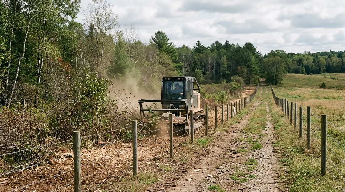 Narrow strips along fences, property lines, and access roads — Fayetteville, NC