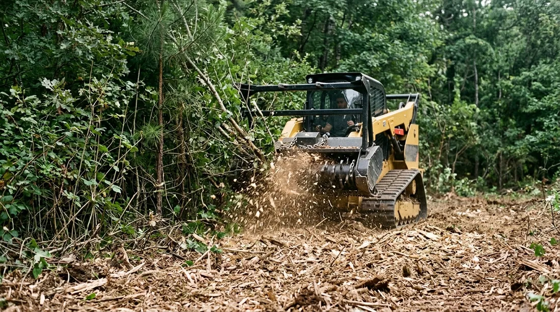 Stems from grass height up to roughly eight inches in diameter go down in one pass, with the chips — Fayetteville, NC